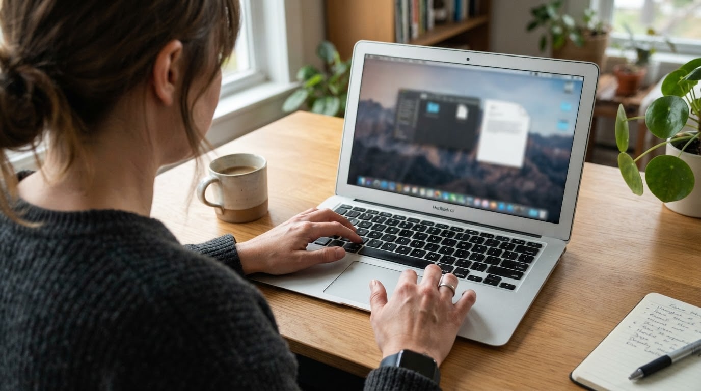 Editorial illustration for how do i right click on a mac.
