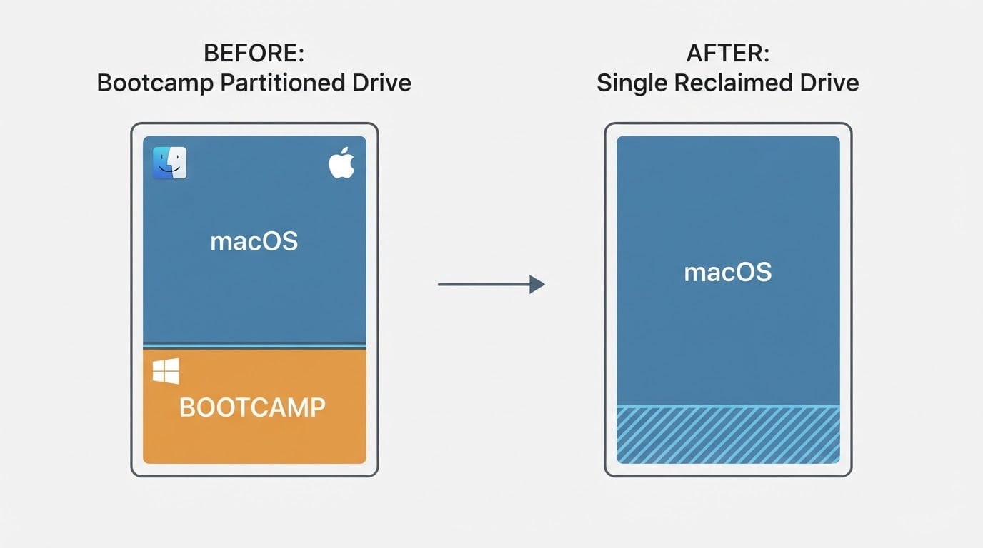 Workflow diagram for bootcamp mac.